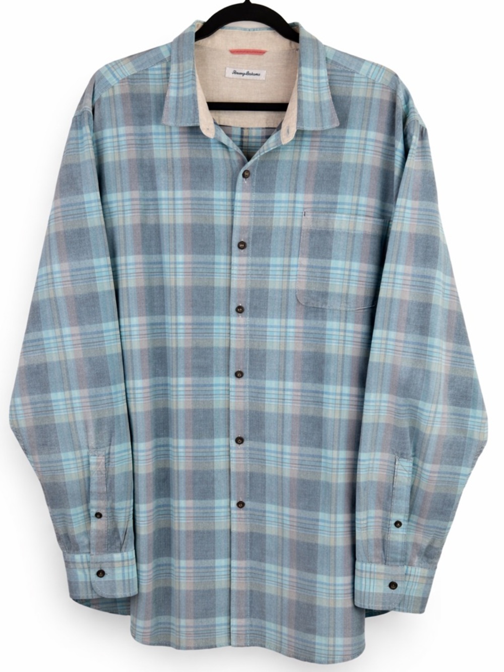Mens Tommy Bahama Cord Chella Shirt Plaid Button Down Long Sleeve Shirt 3XL - Picture 9 of 9